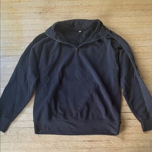 EUC John Galt by Brandy Melville black long sleeved quarter zip